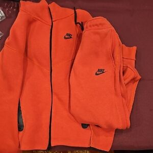 Nike Tech Red Tracksuit Set
